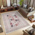 Load image into Gallery viewer, Hereke Persian Garden Panel Rug — Beige — in room