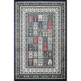 Load image into Gallery viewer, Hereke Persian Garden Panel Rug — Navy — top view