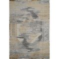 Load image into Gallery viewer, Florence Distressed Medallion Rug — Gold & Grey — top view