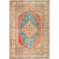 Load image into Gallery viewer, Distressed Louvre Rustic Blue Rug