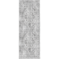 Load image into Gallery viewer, Distressed Vintage Chilaz in Grey : Runner Rug
