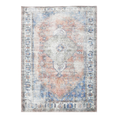 Load image into Gallery viewer, Distressed Vintage Pissarro Terracotta in Blue & Beige
