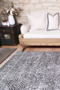 Load image into Gallery viewer, Contemporary Lauro Grey Rug cropped view