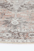 Load image into Gallery viewer, Distressed Vintage Cezanne Blush Round Rug modern