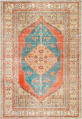 Load image into Gallery viewer, Distressed Louvre Rustic Blue Rug