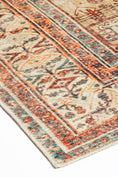 Load image into Gallery viewer, Distressed Louvre Rustic Blue Rug zoomed view