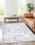 Load image into Gallery viewer, vAbstract Evalina Grey Rug on floor