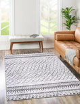 Load image into Gallery viewer, Alma Scandi Silver Rug in living room