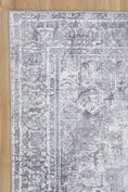 Load image into Gallery viewer, Distressed Vintage Chilaz Grey Rug on side