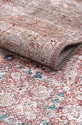 Load image into Gallery viewer, Distressed Vintage Levent Area Rug one side folded