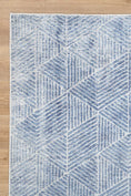 Load image into Gallery viewer, Greenport Denim Rug side facing