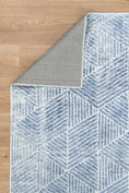 Load image into Gallery viewer, Greenport Denim Rug folded