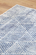 Load image into Gallery viewer, Greenport Denim Rug on side