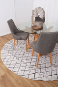 Load image into Gallery viewer, Alma Scandi Silver Round Rug main