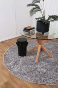 Load image into Gallery viewer, Contemporary Lauro Grey Round Rug main