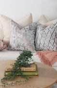 Load image into Gallery viewer, Distressed Vintage Cezanne Blush Pillow front