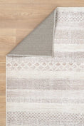Load image into Gallery viewer, Mojave Lines Desert Beige Rug one side fold