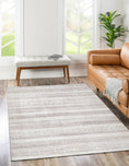 Load image into Gallery viewer, Mojave Lines Desert Beige Rug on floor