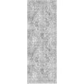 Load image into Gallery viewer, Distressed Vintage Chilaz in Grey : Runner Rug