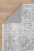 Load image into Gallery viewer, Versailles Winter Gray Runner folded