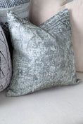 Load image into Gallery viewer, Distressed Vintage Chilaz Grey Pillow main