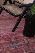Load image into Gallery viewer, Vintage Chaima Tribal Rose Rug Runner quality