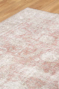 Load image into Gallery viewer, Sparta Blush Machine Washable Rug side facing
