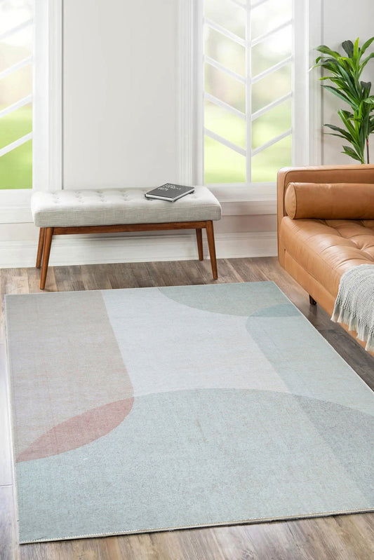 Archie Pastel Multi Area Rug in a room