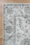 Load image into Gallery viewer, Victoria Grey Vintage Area Rug on side
