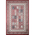 Load image into Gallery viewer, Hereke Persian Garden Panel Rug — Red — top view
