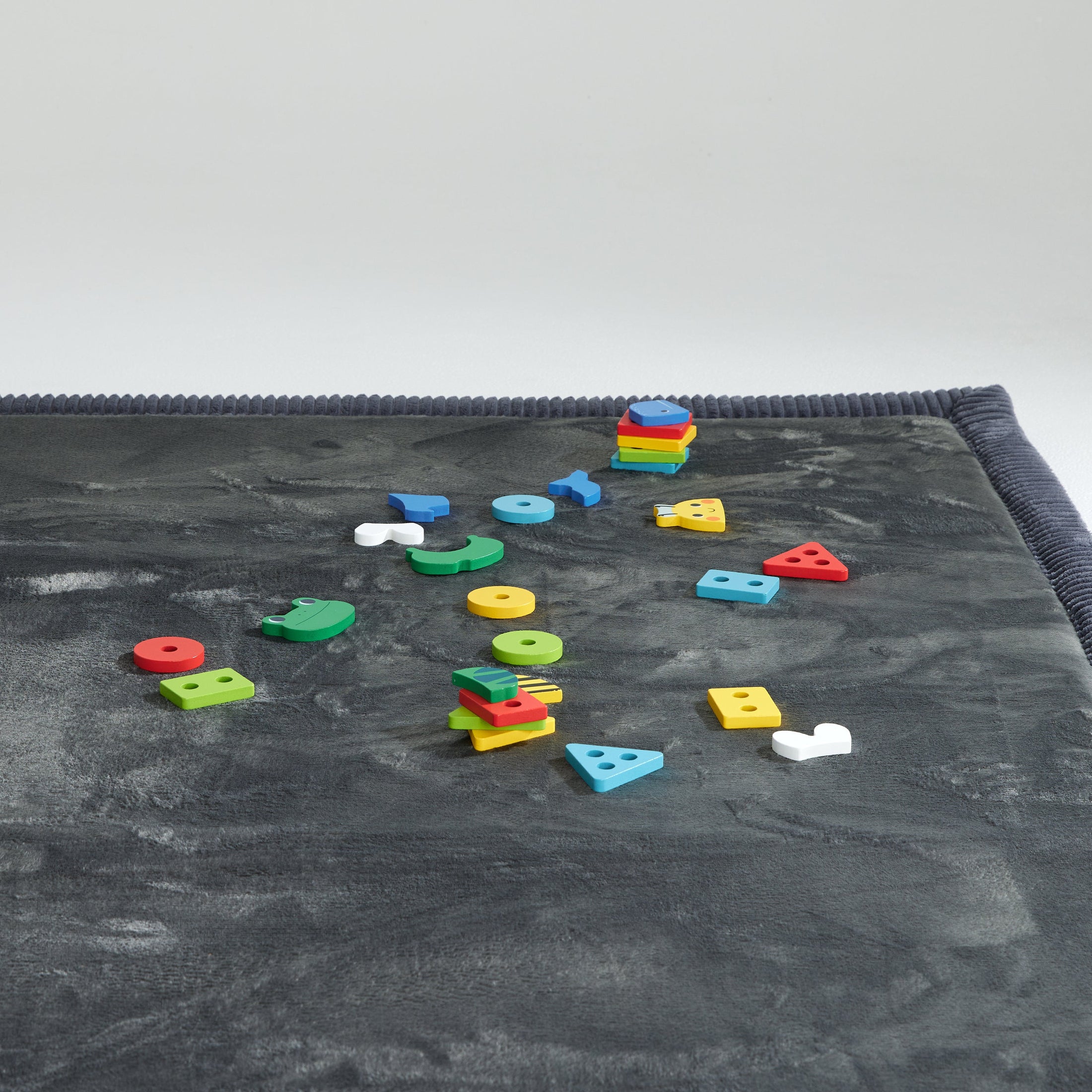 Misty Charcoal Childrens Play Mat