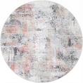 Load image into Gallery viewer, Abstract Celine in Multicolor: Round Rug
