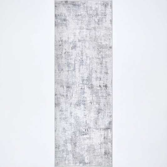 Abstract Evalina in Grey : Runner Rug