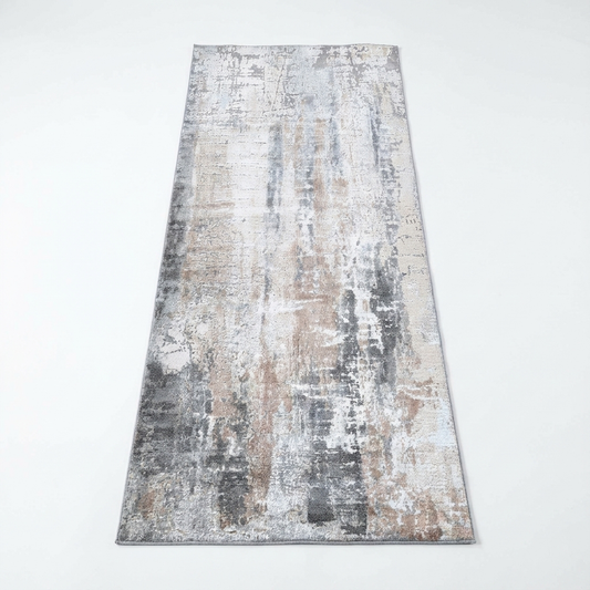 Abstract Twilight in Black : Runner Rug