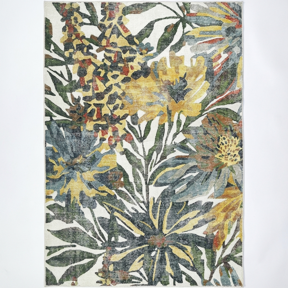 Charming Provence Machine Washable in Multicolor Rug