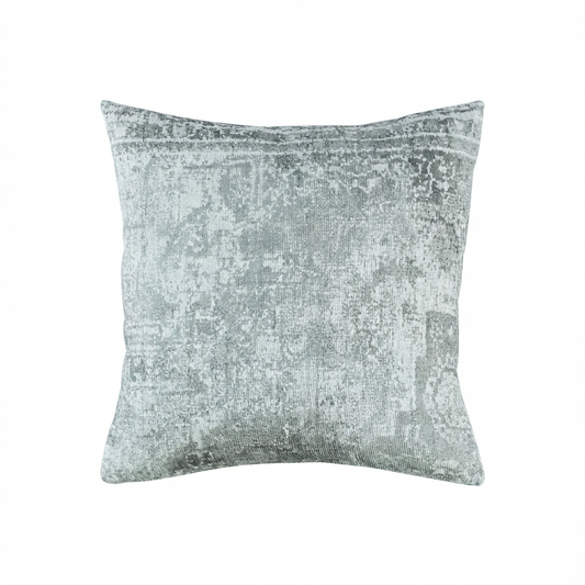Distressed Vintage Chilaz in Grey Pillow