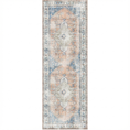 Load image into Gallery viewer, Distressed Vintage Pissarro Terracotta in Grey & Beige : Runner Rug
