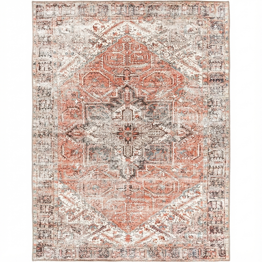 Jezebel Classic Design Machine Washable in Beige Rug