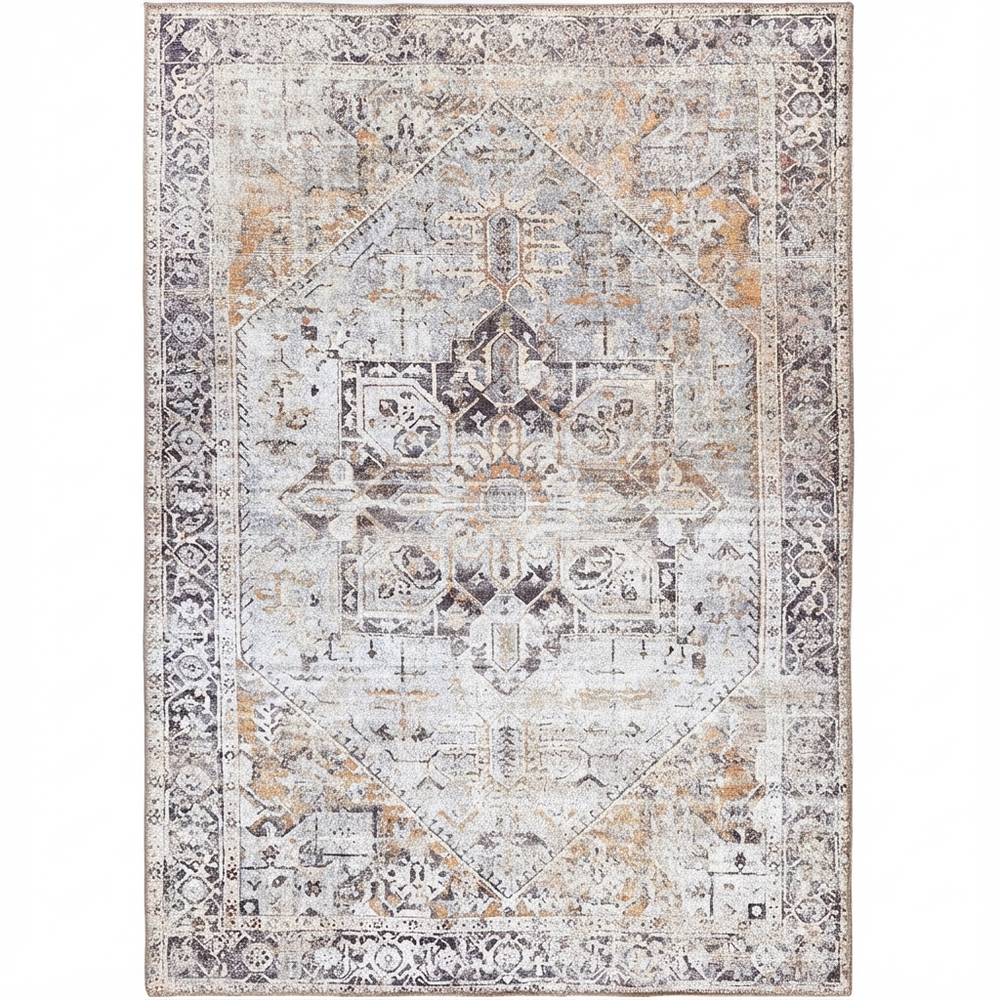 Louis Machine Washable in Beige Rug