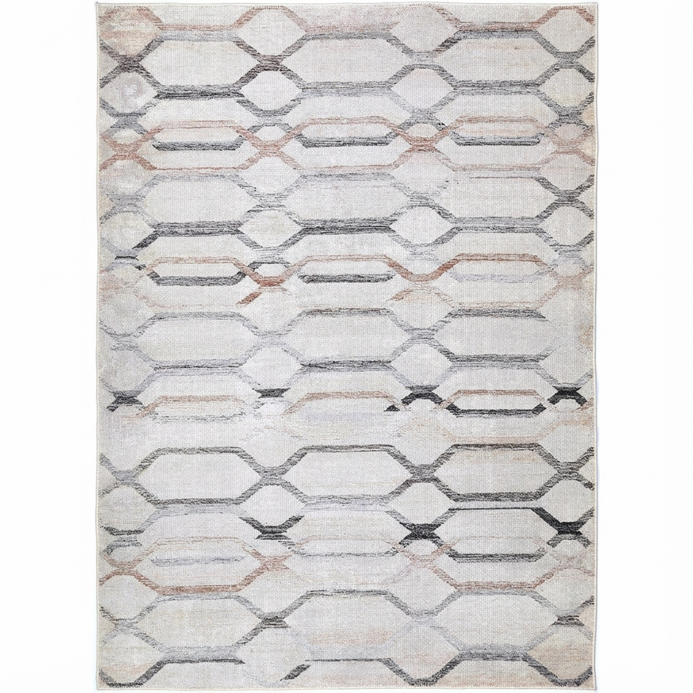 Maxine Lattice Pastel in Grey Rug