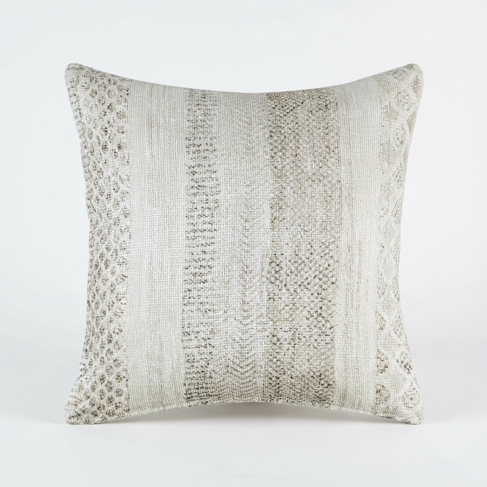 Mojave Lines Desert in Grey Pillow