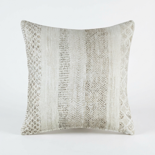 Mojave Lines Desert in Grey Pillow