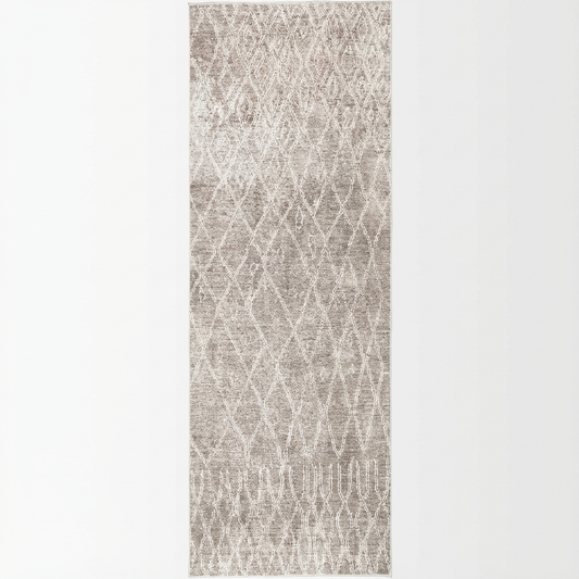 Nordic Nahla Vintage Modern in Beige : Runner Rug