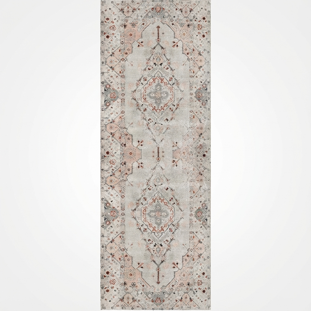 Sauville Modern Blush in Beige : Runner Rug