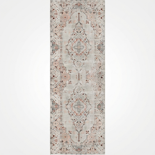Sauville Modern Blush in Beige : Runner Rug