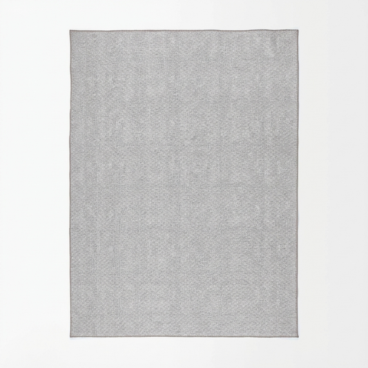 Urban Cobblestone Solid Area in Grey Rug