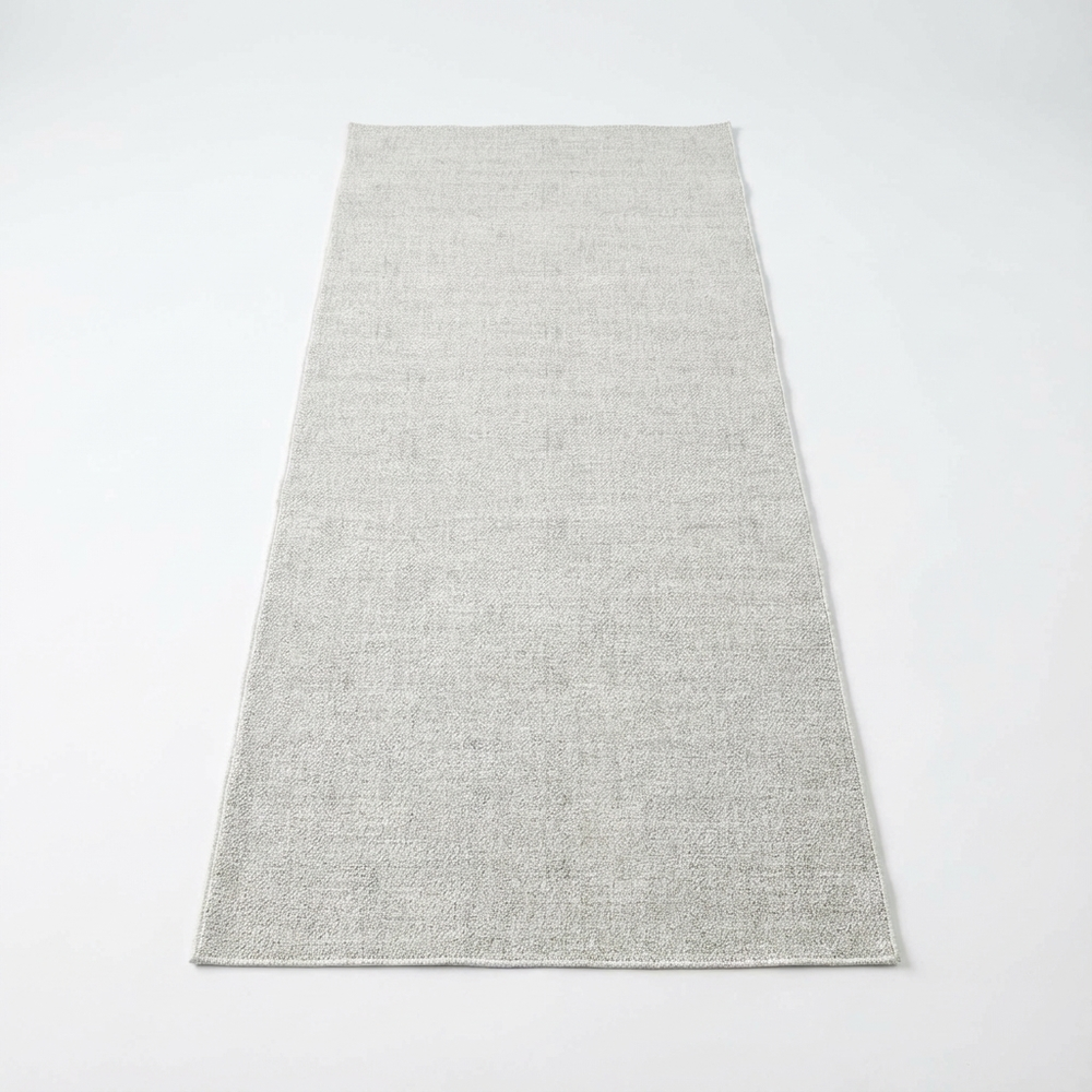 Urban Cobblestone Solid in Grey : Runner Rug