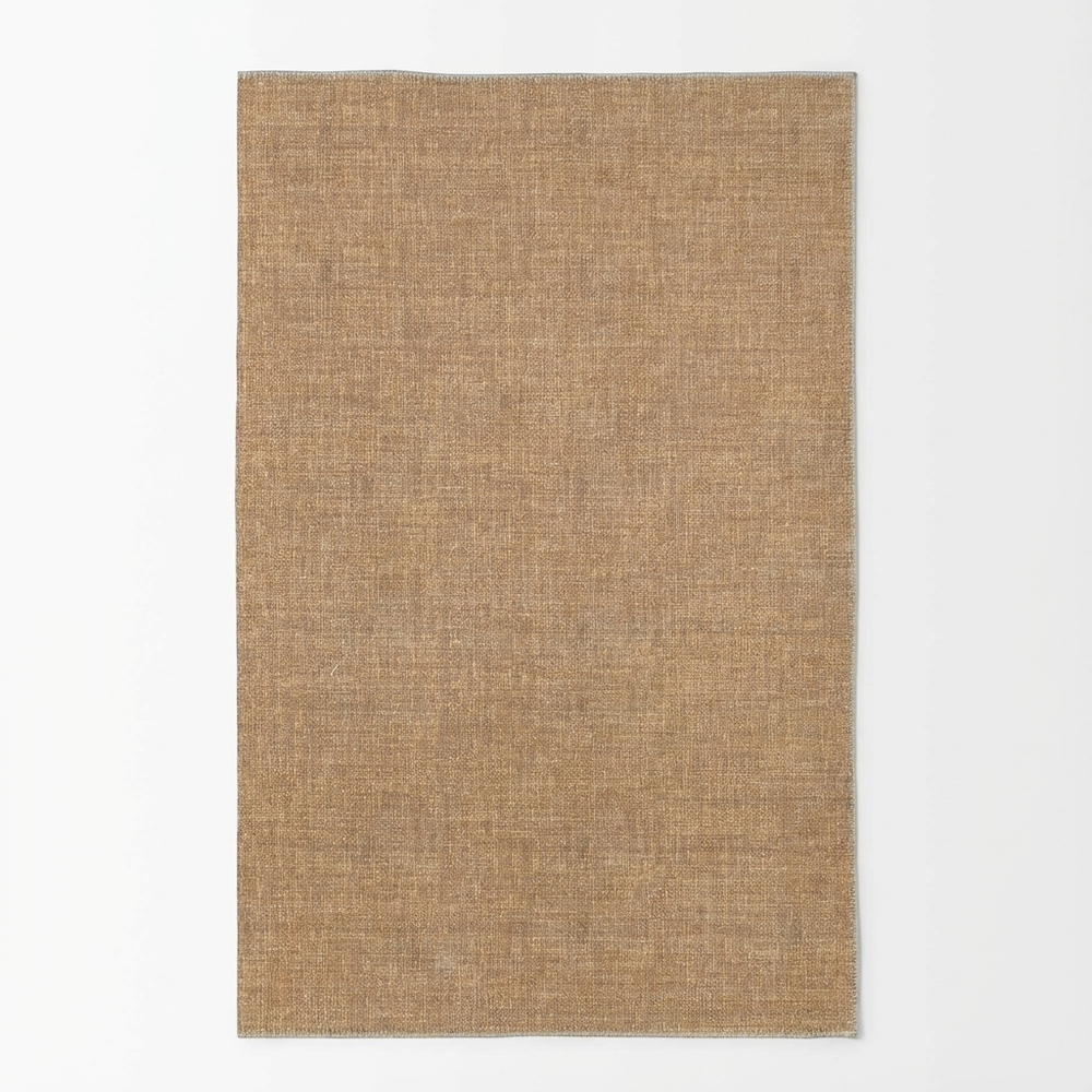 Urban Mustard Solid in Brown : Runner Rug