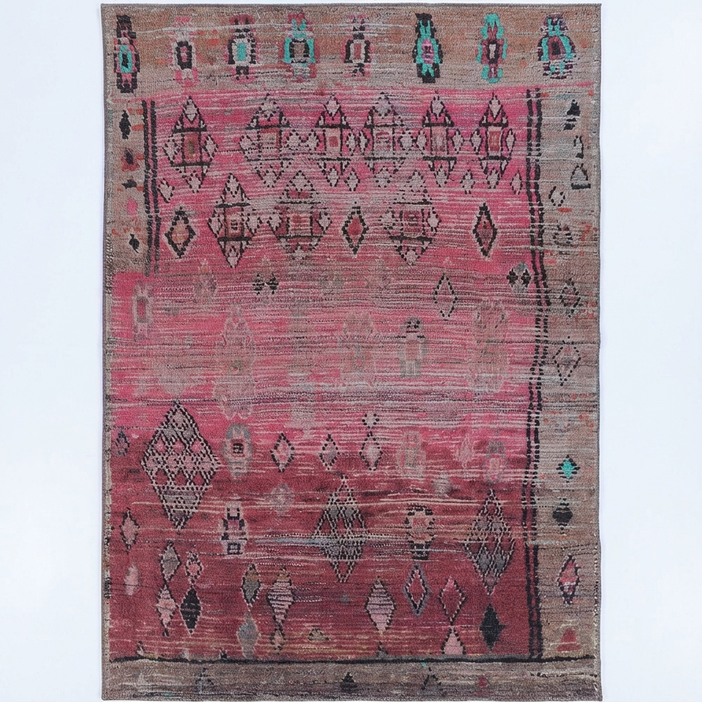 Vintage Chaima Tribal Rose Rug