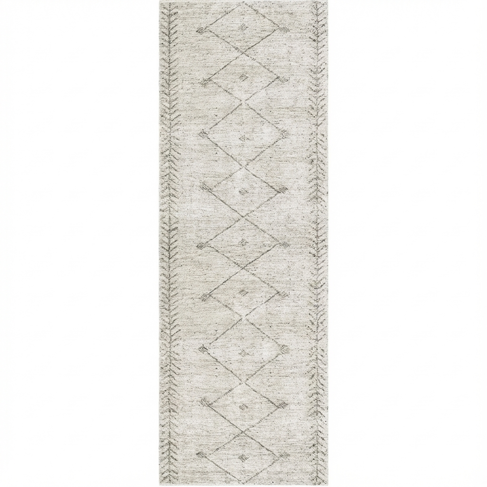 Wild Congo Distressed Look in Grey : Runner Rug